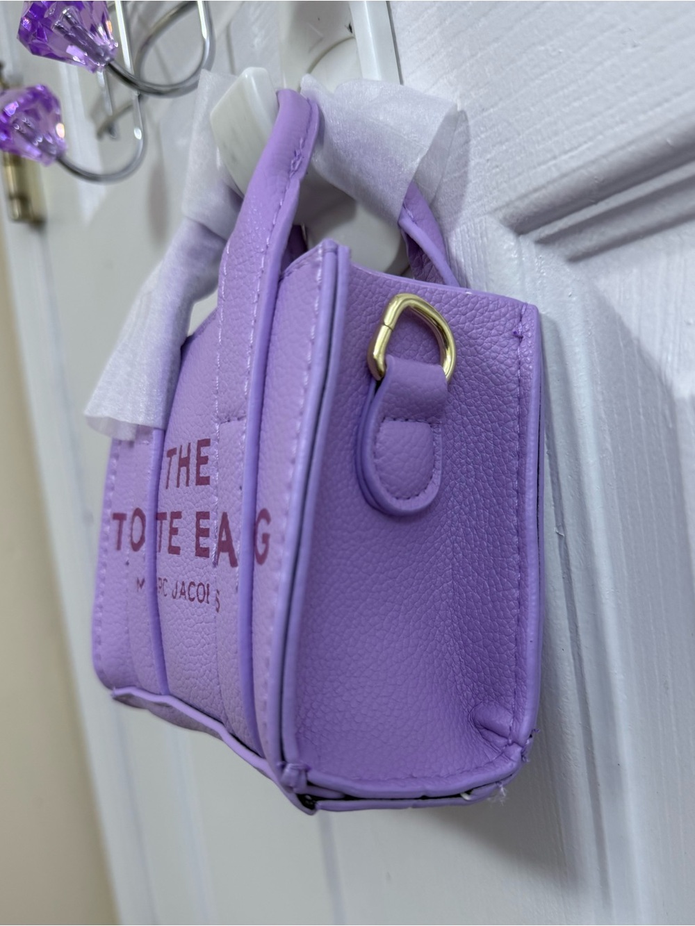 NWT The Tote Bag Mini Lavender Crossbody - Picture 2 of 4